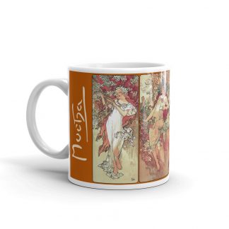Daydream Floral by Alphonse Mucha- Art Nouveau Mug